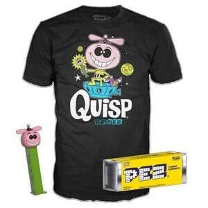 Funko POP! PEZ‎ dispenser and Pop Quisp Tee Limited Edition Size Medium